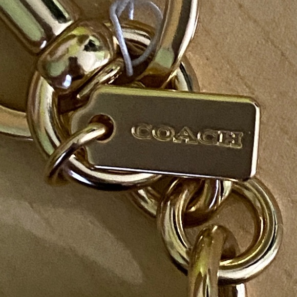 COACH Gallery Tote with matching Mirror Bag Charm - Picture 8 of 16